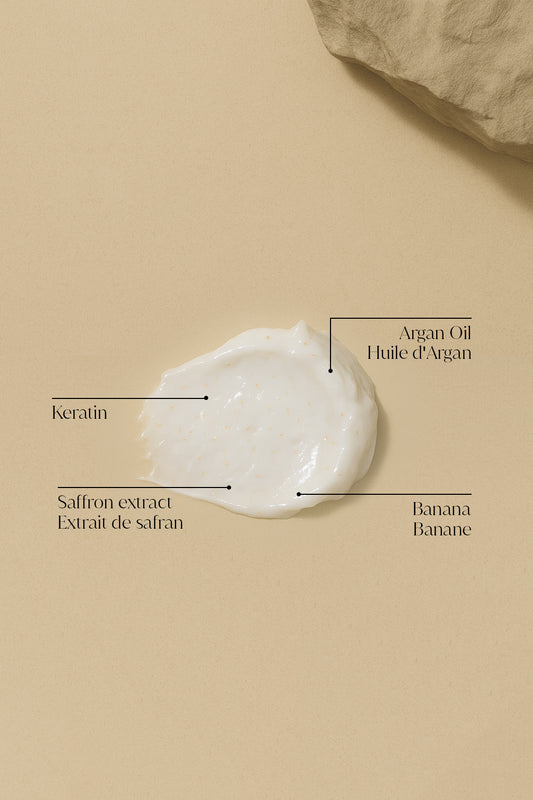 DEEP TREATMENT - Hair Mask with Argan Oil, Saffron Extract, Keratin, Banana 250ml