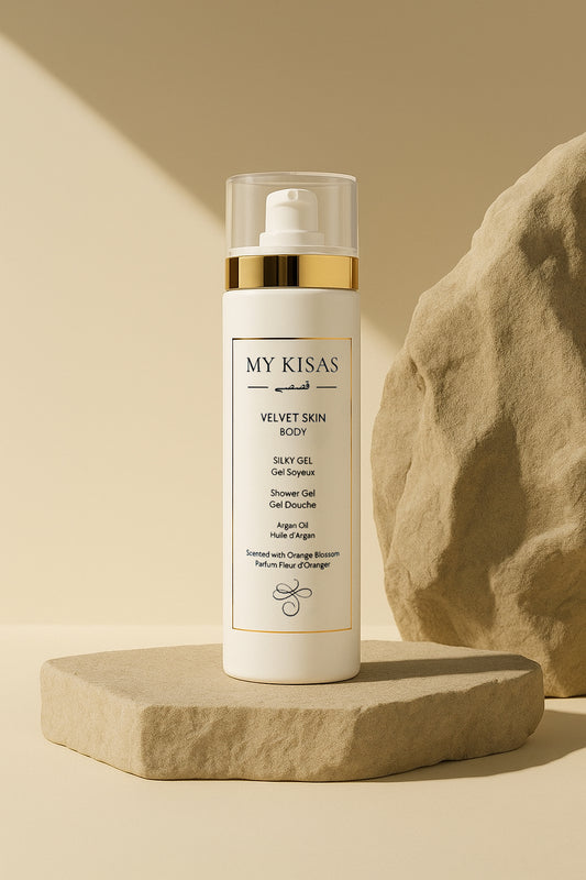 SILKY GEL - Body Wash with Argan Oil, Coconut Oil Scented with Orange Blossom 250ml